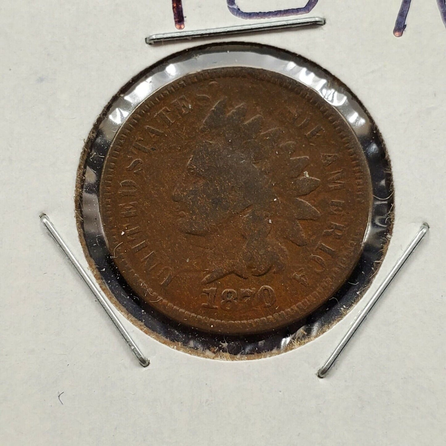 1870 Indian Head Cent Penny Coin Choice Good Circulated