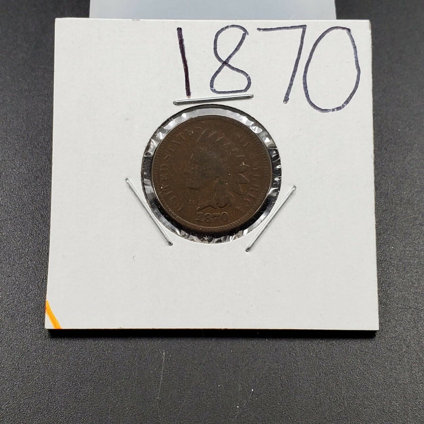 1870 Indian Head Cent Penny Coin Choice Good Circulated