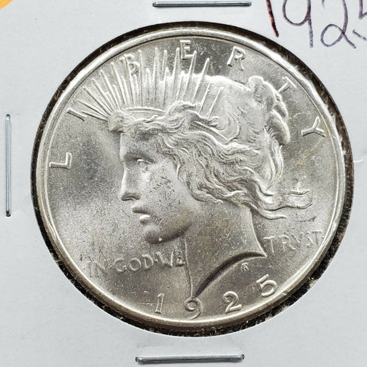 1925 P $1 Peace Silver Eagle Dollar Coin Choice CH BU UNC
