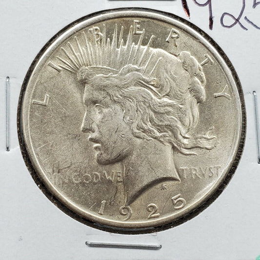 1925 P $1 Peace Silver Eagle Dollar Coin UNC Details