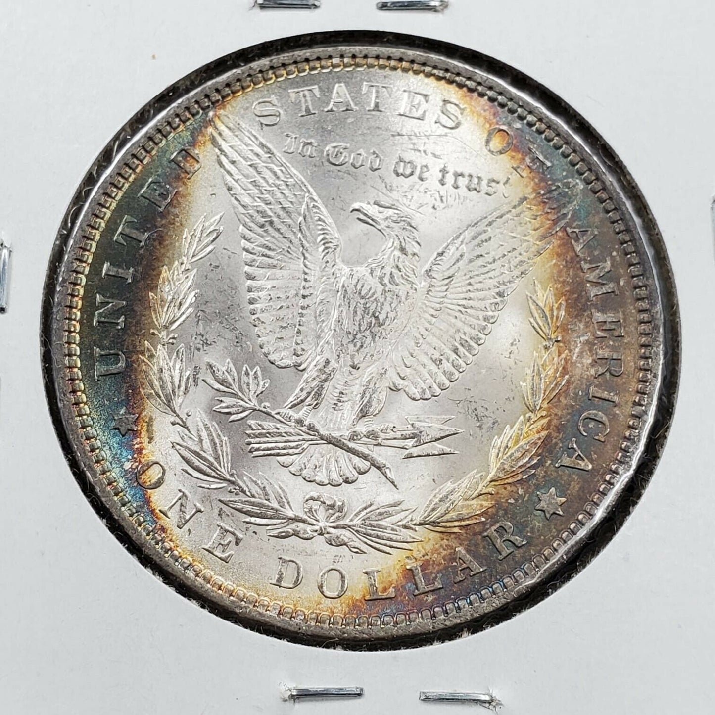 1882 P $1 Morgan Silver Eagle Dollar Coin Choice BU UNC PQ Halo Toning Toner