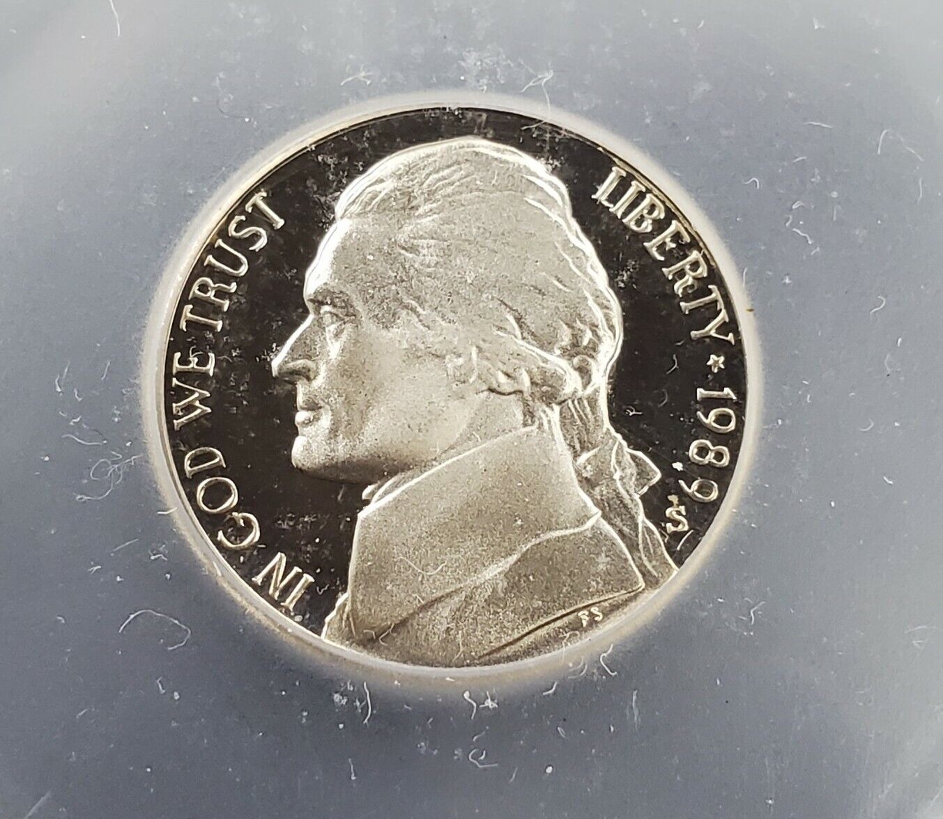 1989 S Proof Jefferson Nickel Coin ICG PR70 DCAM Deep Cameo Variety #2