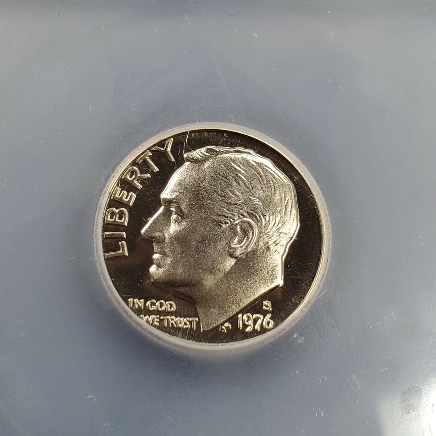 1976 S Roosevelt Clad Dime Proof Coin Vintage ICG PR70 DCAM Deep Cameo Gem