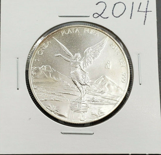 2014 Mo 1 oz Onza Mexico Libertad Gem BU UNC Ley .999 Plata Pura VERY NICE