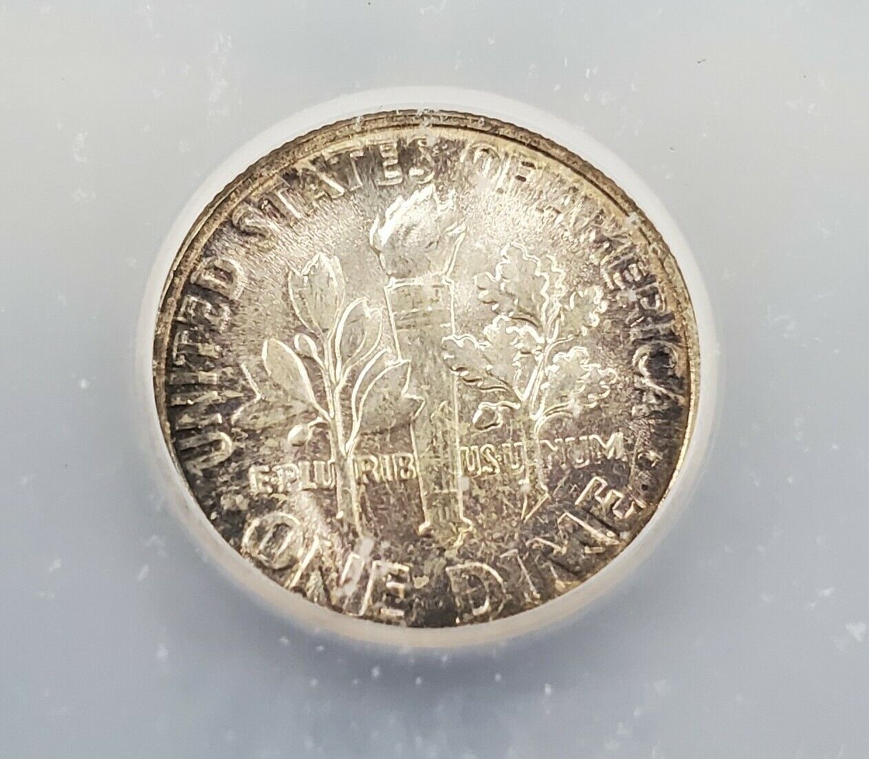 1957 P Roosevelt Silver Dime Coin Vintage ICG MS67 Gem BU NEAT Toner Toning