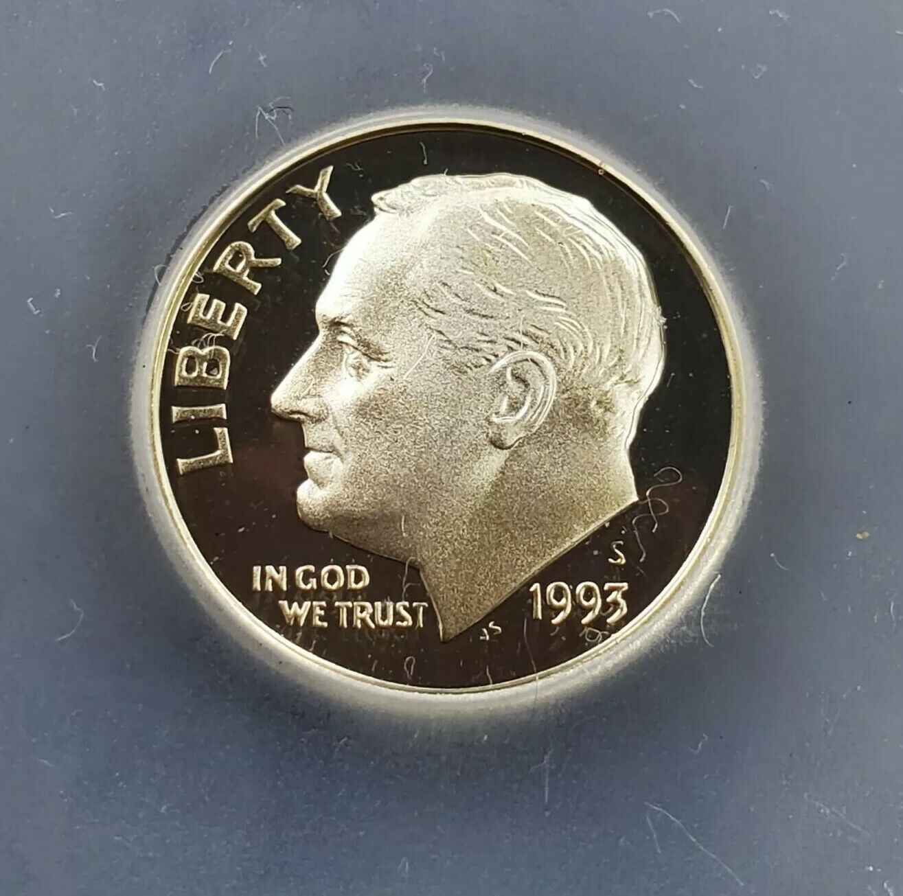 1993 S Roosevelt Silver Dime Proof Coin Vintage ICG PR70 DCAM Deep Cameo Gem