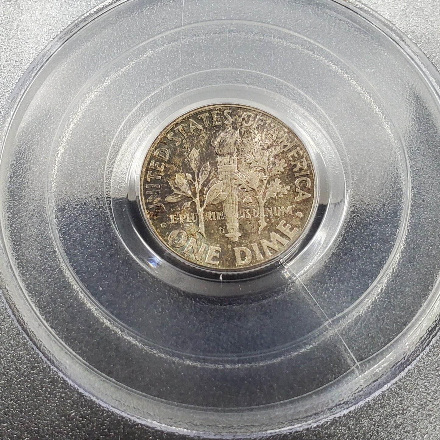 1946 P Roosevelt 10c Silver Dime Coin PCGS MS66 Neat Toning Toner