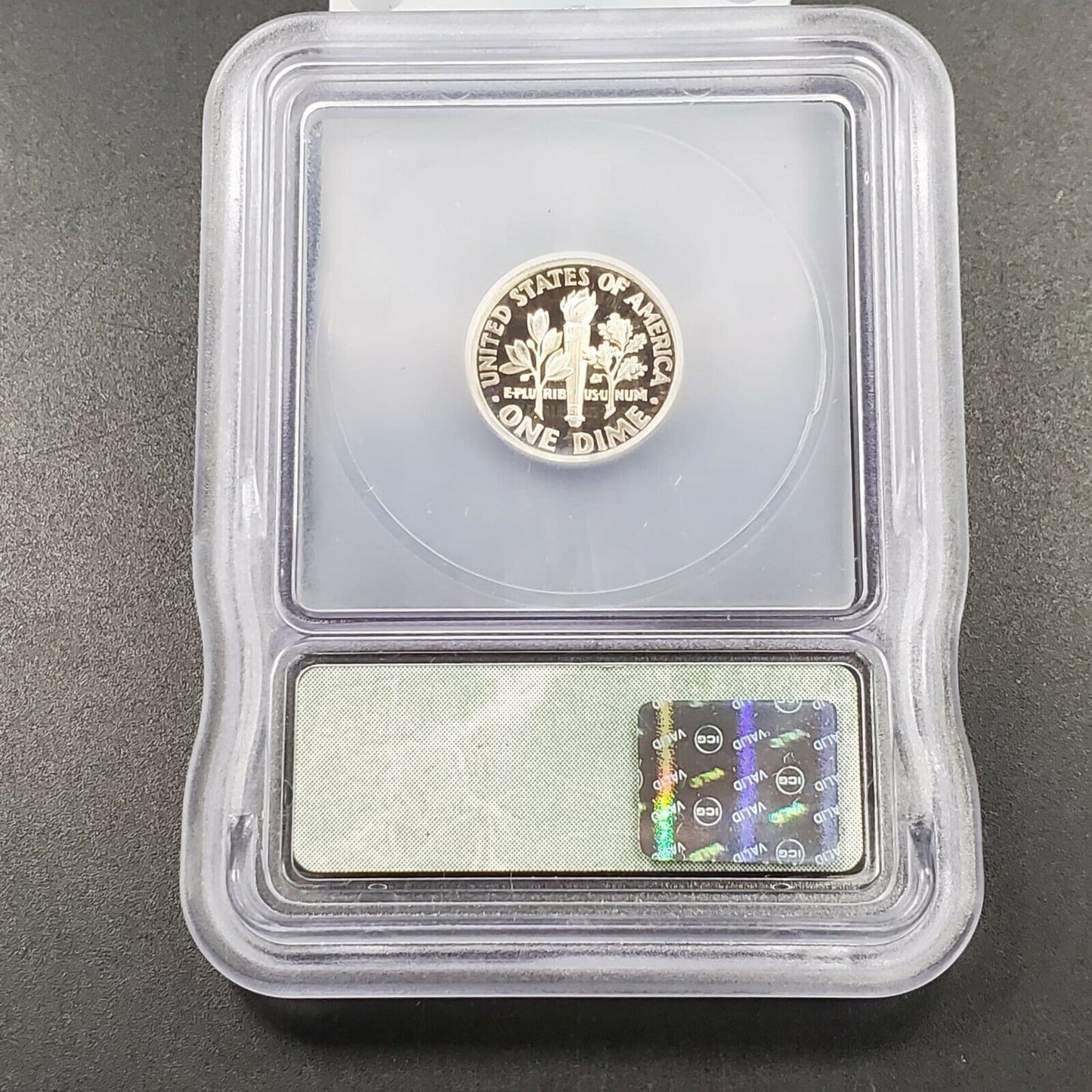 1993 S Roosevelt Silver Dime Proof Coin Vintage ICG PR70 DCAM Deep Cameo Gem 2