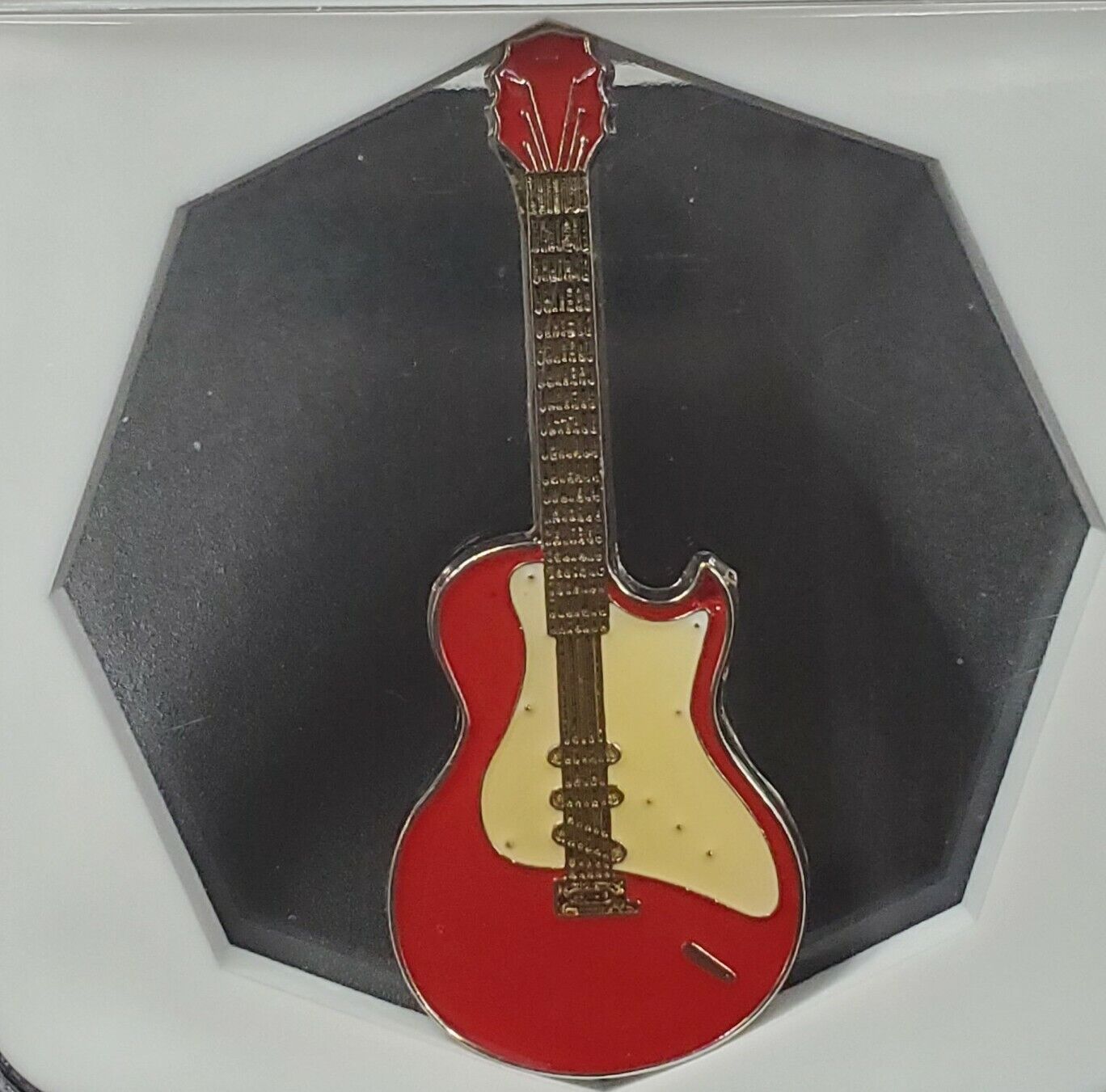 Rare NGC Sample Slab FUN Show 2004 $1 Somali Red Stratocaster Guitar 1 of 500