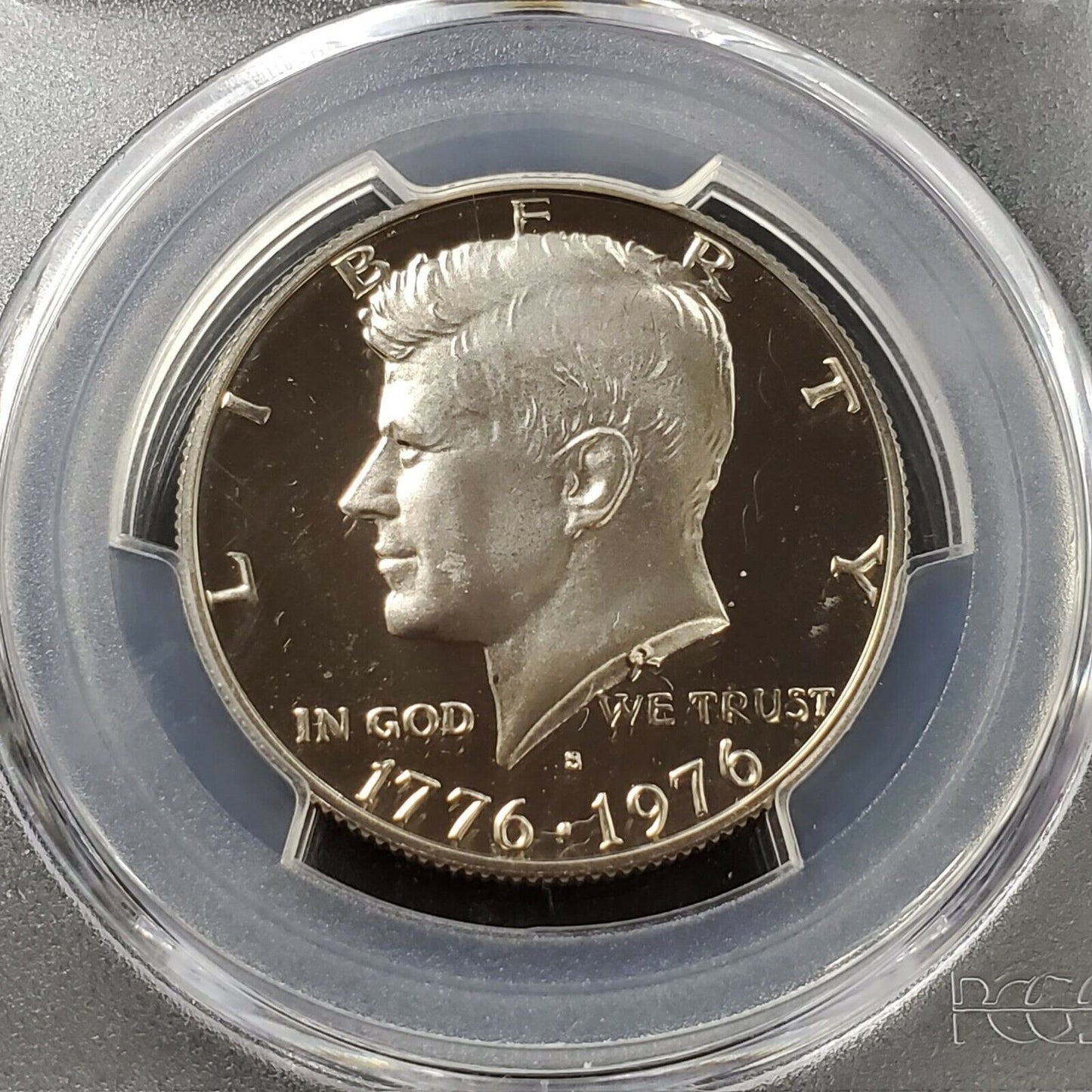1976 S CLAD Kennedy Proof Eagle Half Dollar Coin PCGS PR69 DCAM Gem