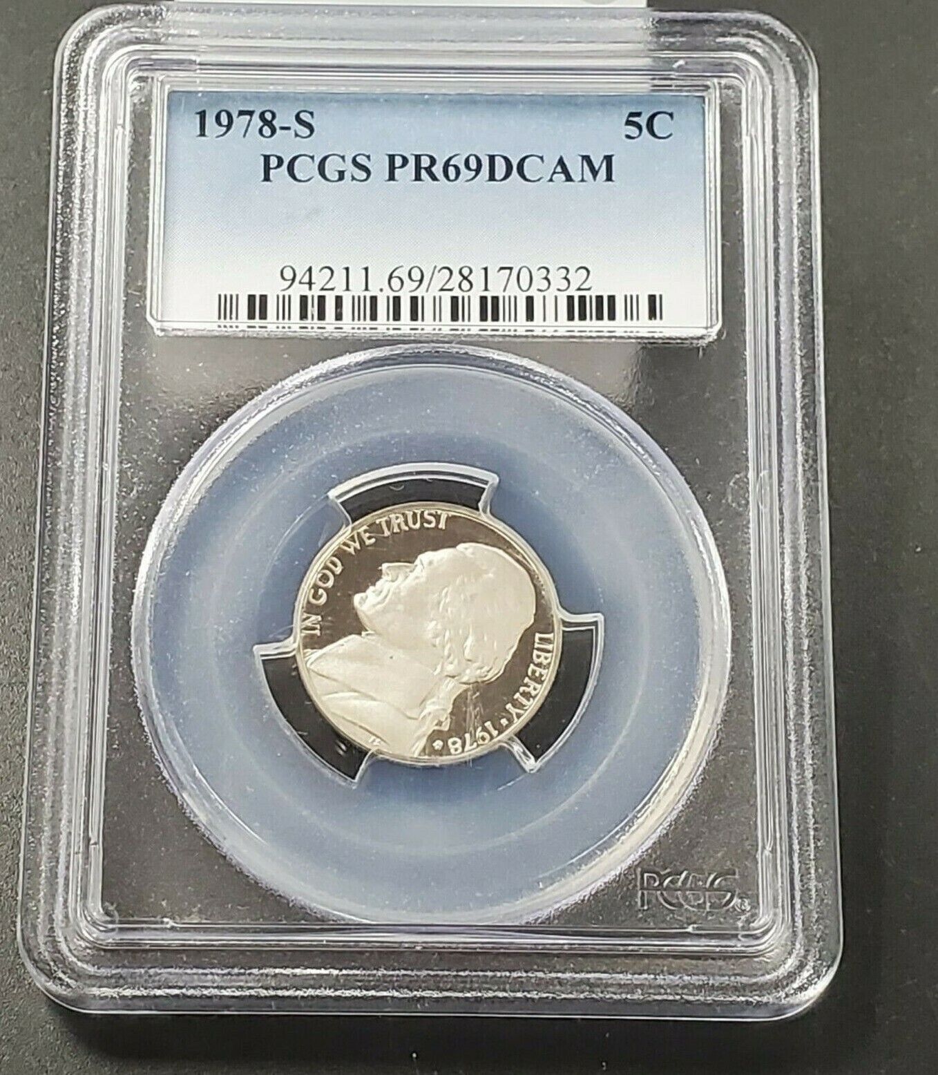 1978 S Proof Jefferson Nickel Coin PCGS PR69 DCAM Combo Ship Discounts
