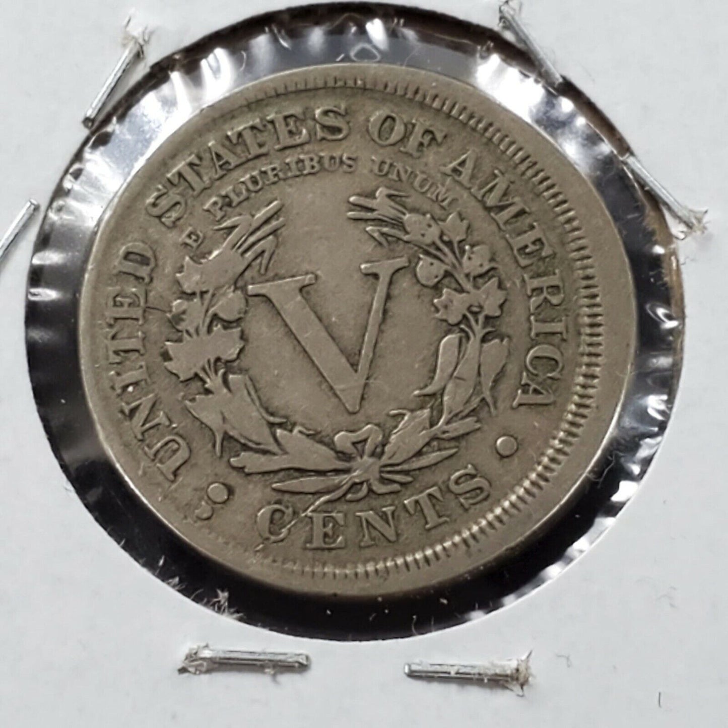 1912 D Liberty Head V Nickel Denver Fine / VF Off Center Broadstrike Error Coin