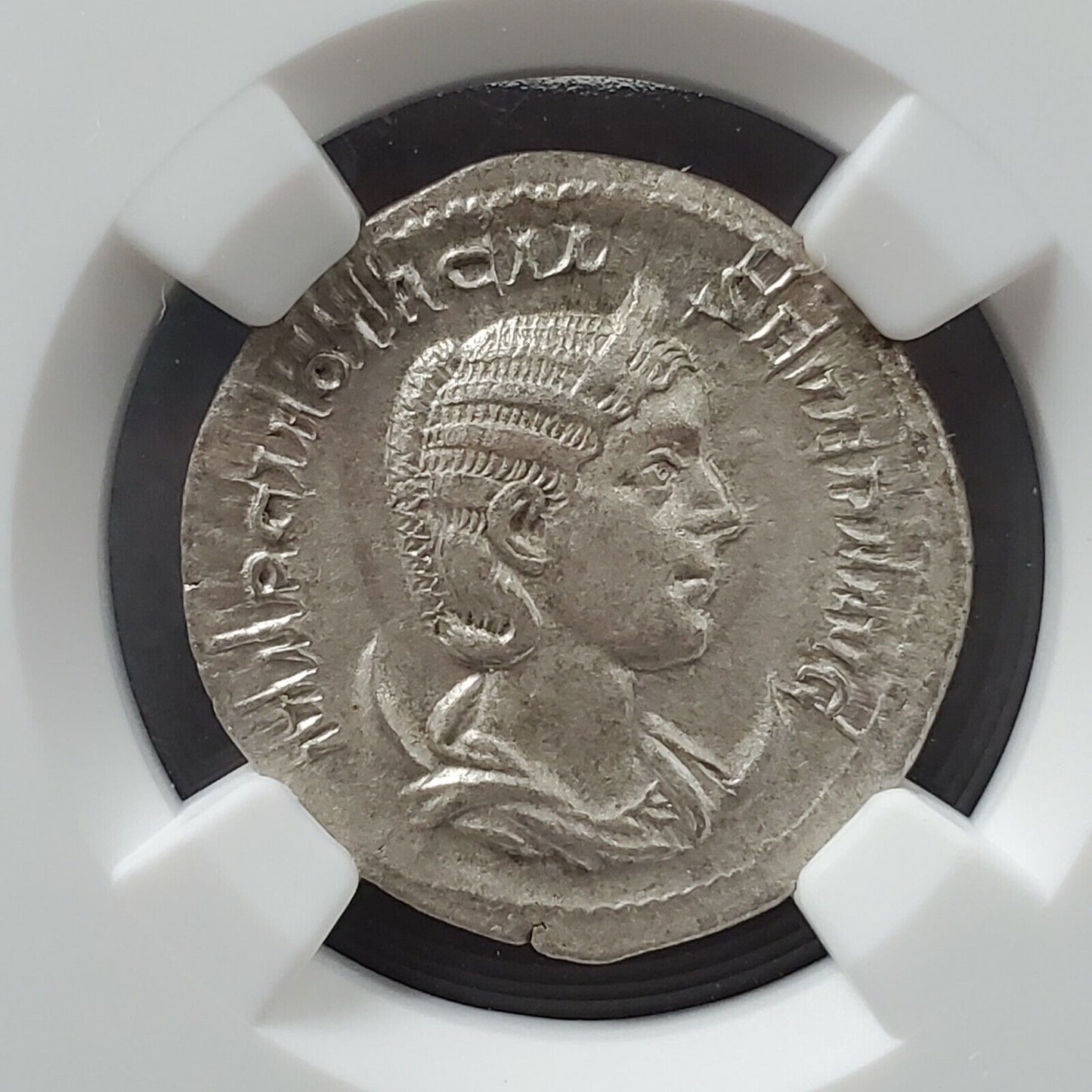 XF Roman Empire Otacilla Severa 244-249 AD Silver Double Denarius NGC XF Ancient