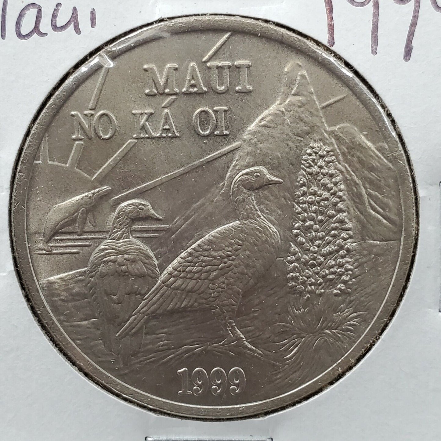 1999 Maui No Ka Oi One The Valley Isle Trade Dollar Hawaii Coin