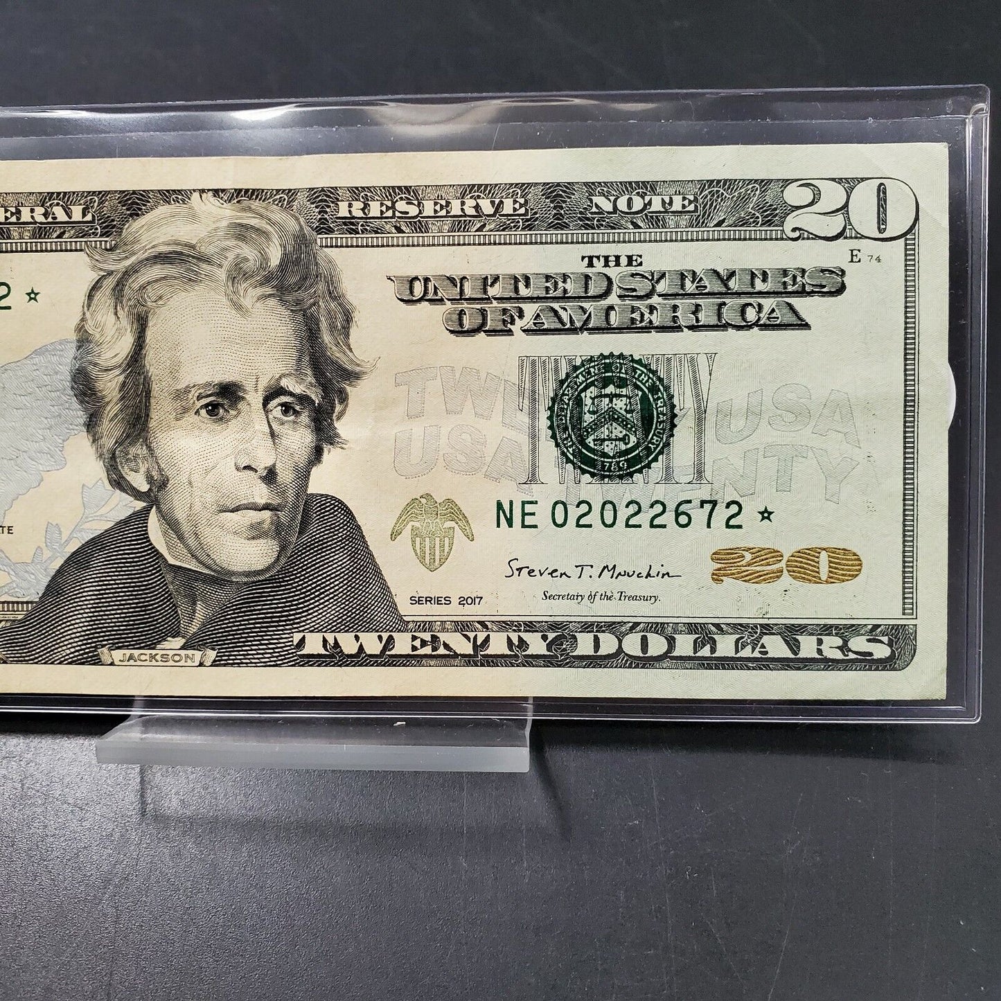 2017 $20 FRN Federal Reserve Star * Replacement Note Neat Serial Number # AU