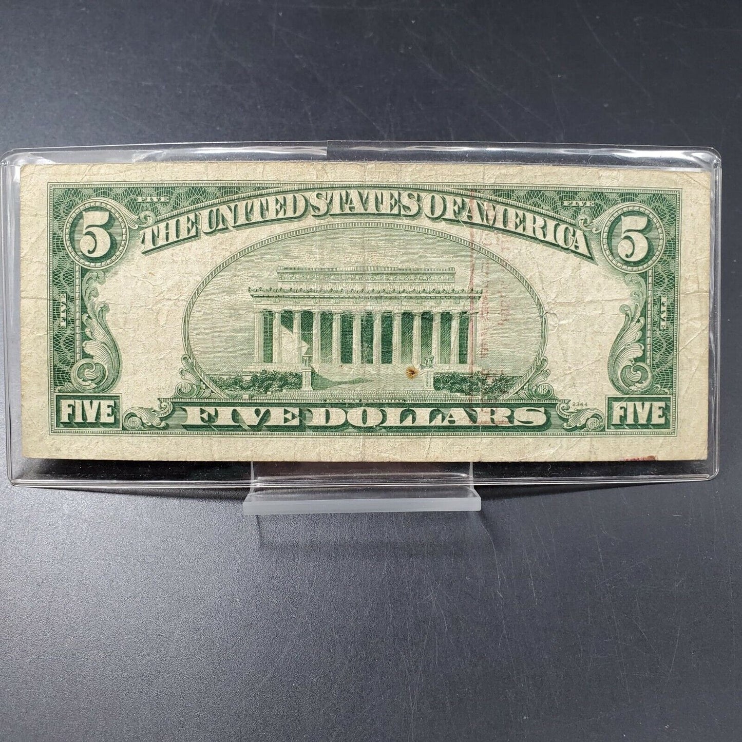 1953 A $5 Red Seal Legal Tender Note Bill US Currency VG 2