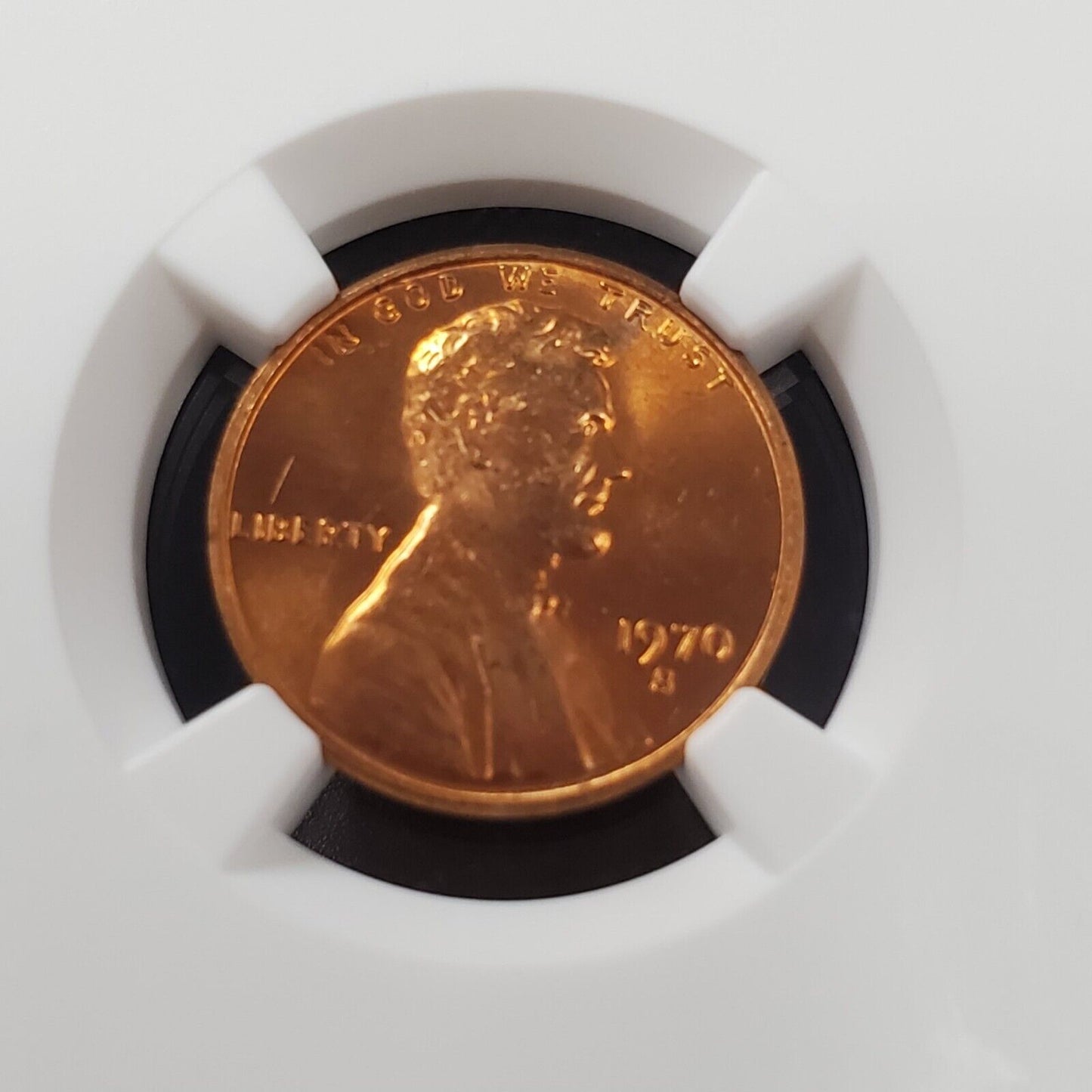 1970 S/S Lincoln Memorial Large Date Cent Penny Coin Vintage NGC MS64 VP-002