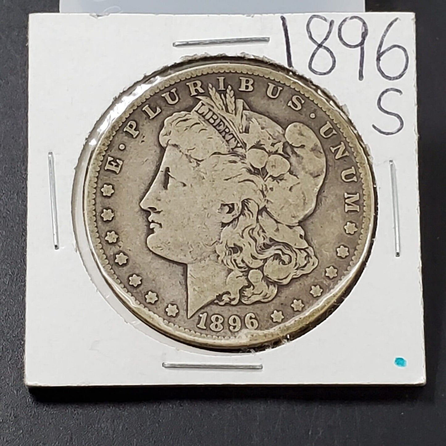 1896 S $1 Morgan Eagle Silver Dollar Coin Choice VG Very Good / Fine