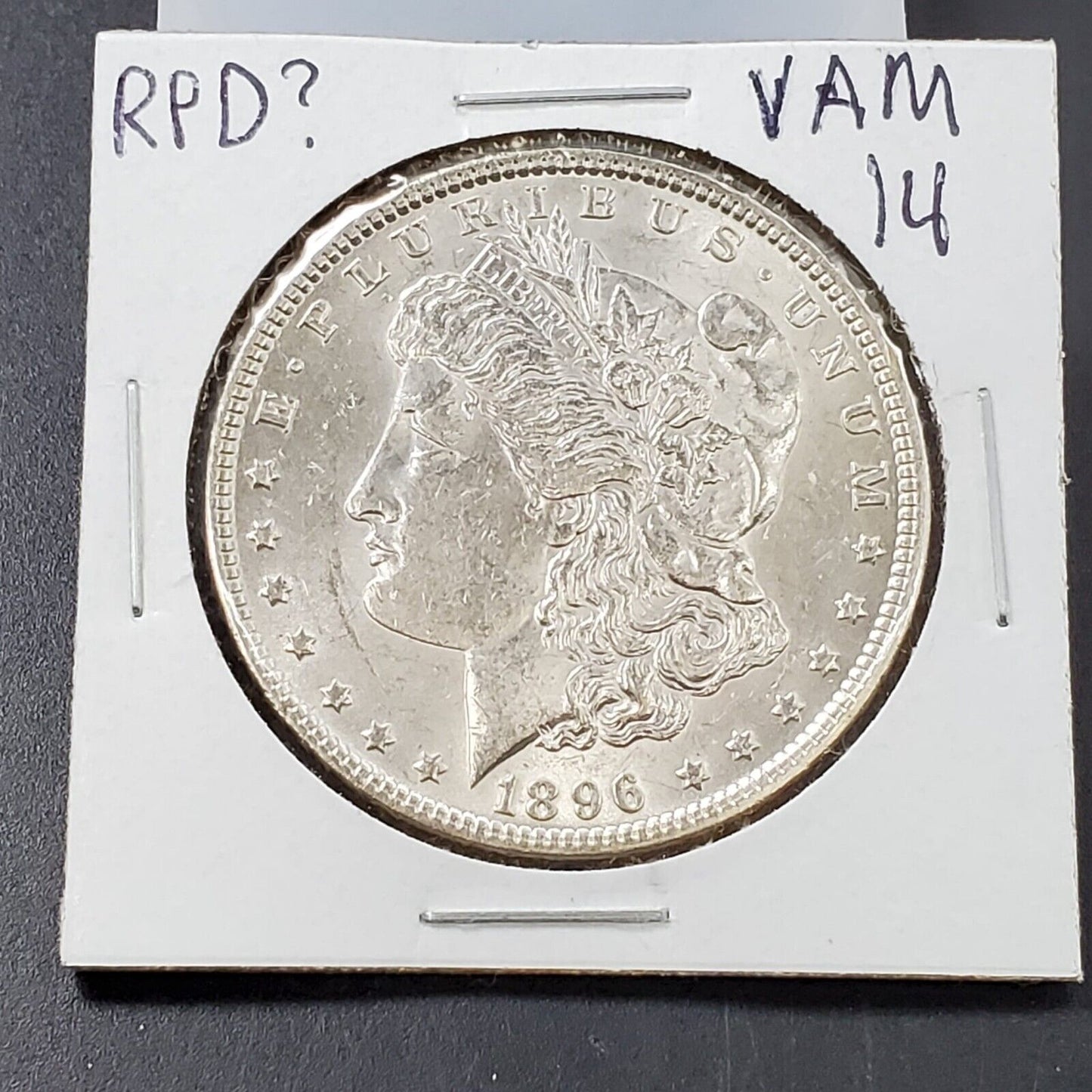 1896 P Morgan Silver Dollar Coin RPD North - Vam 14 Variety BU UNC HARD TO FIND!