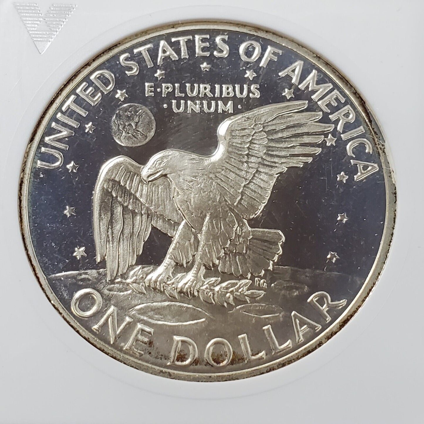 1971 S $1 Ike Eisenhower Dollar ANACS PF67 Cameo  Variety DDO 033