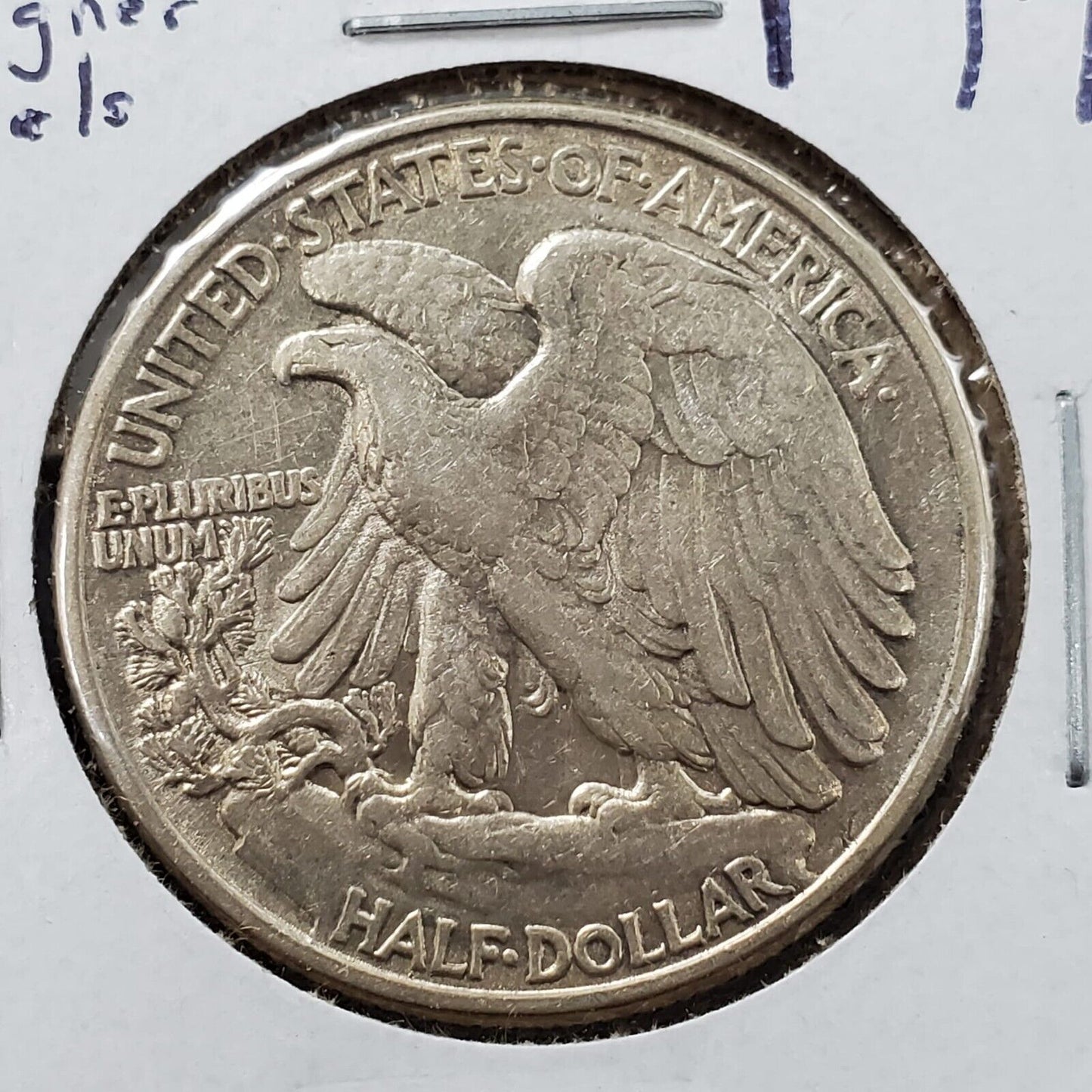 1945 P Walking Liberty Half Dollar Coin FS-901 MISSING INITIALS ERROR Variety 2