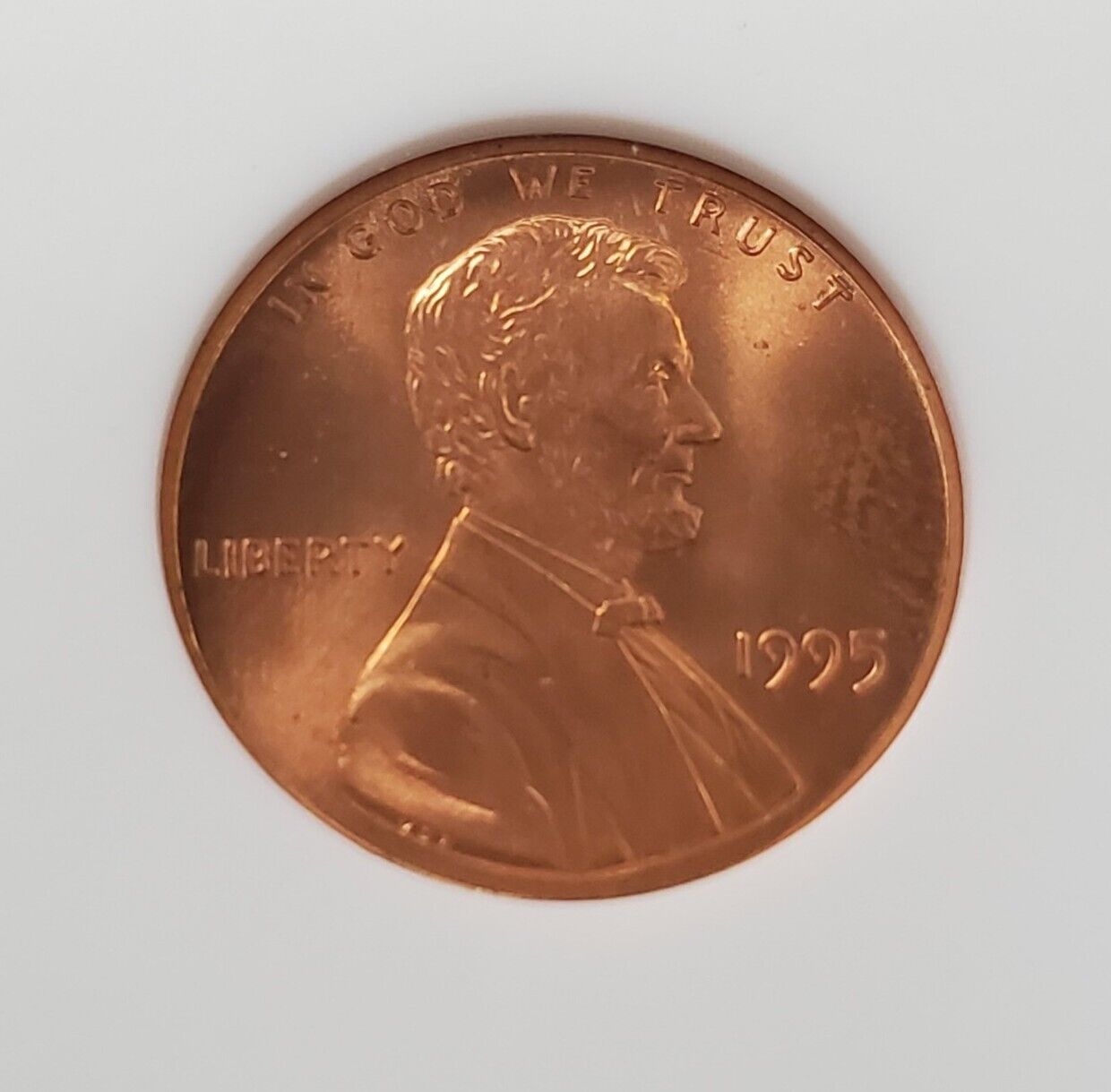 1995 P Lincoln Memorial Cent Penny Coin ANACS MS67 RED OBV DIE DAMAGE