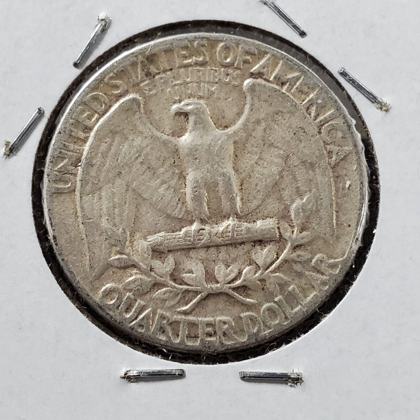 1956 P 25c Washington Quarter Coin Die Chip OBV Variety