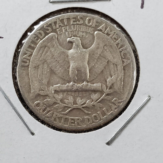 1941 P Washington Silver Quarter Coin Double Die Reverse -Beak- Variety #2