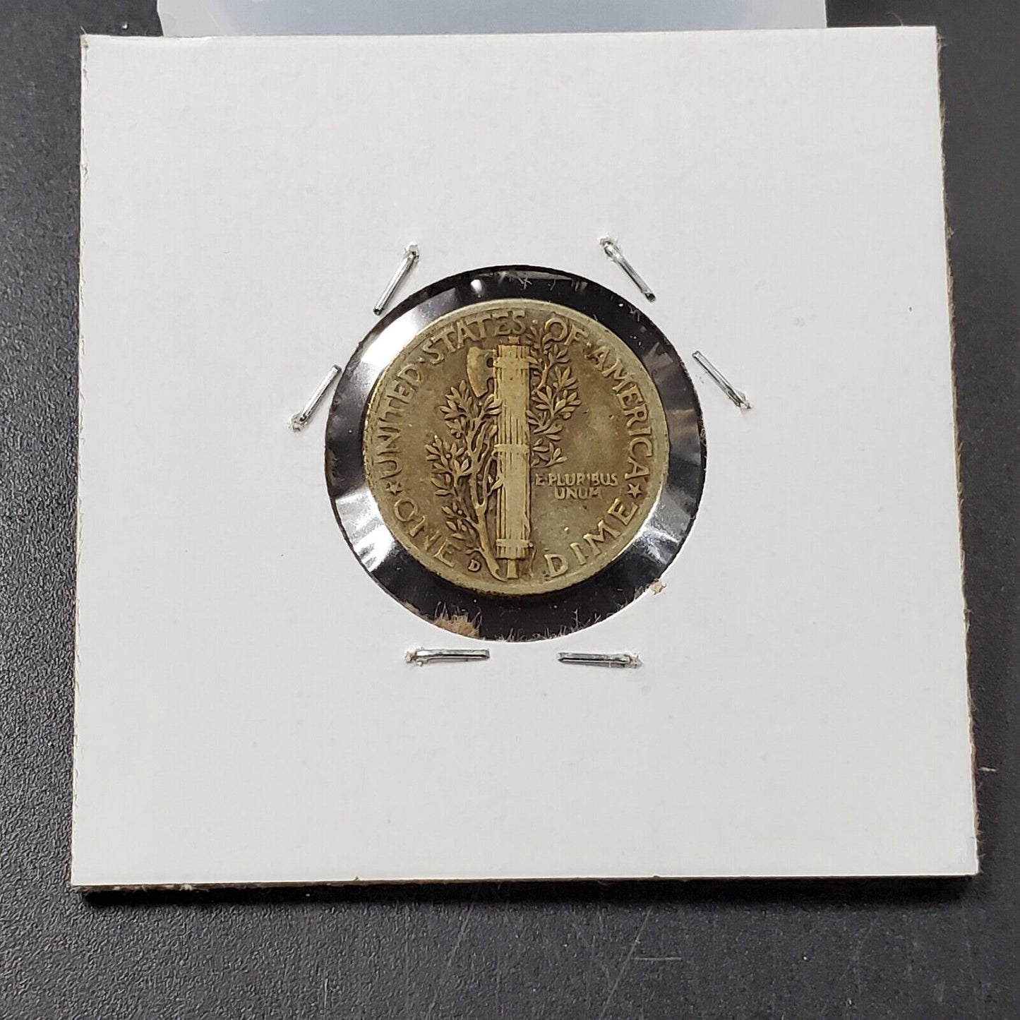 1944 D Mercury Dime Silver Coin Neat Toning Toner