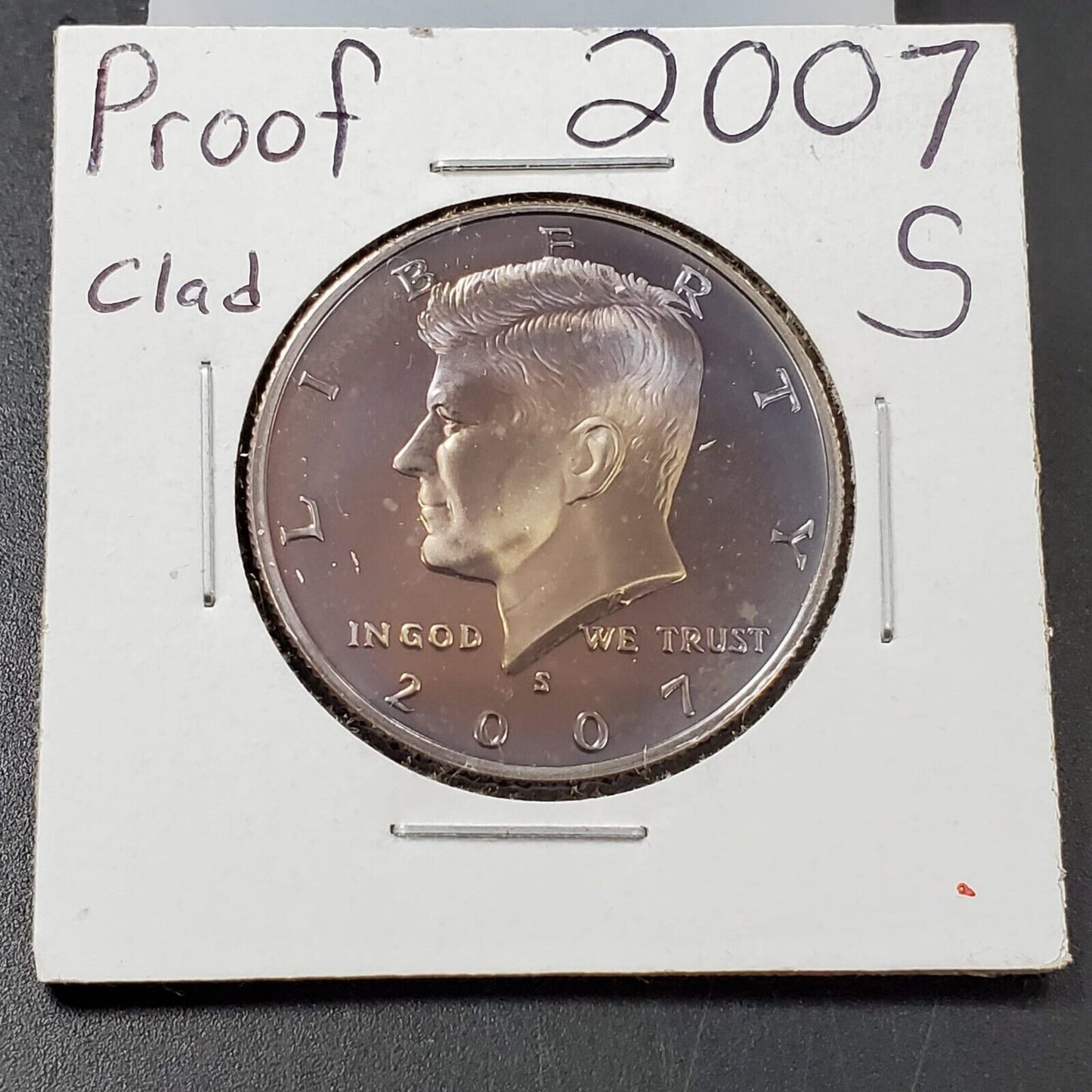 2007 S Kennedy Half Dollar Proof Coin Gem Proof DCAM PQ Rainbow Toning Toner