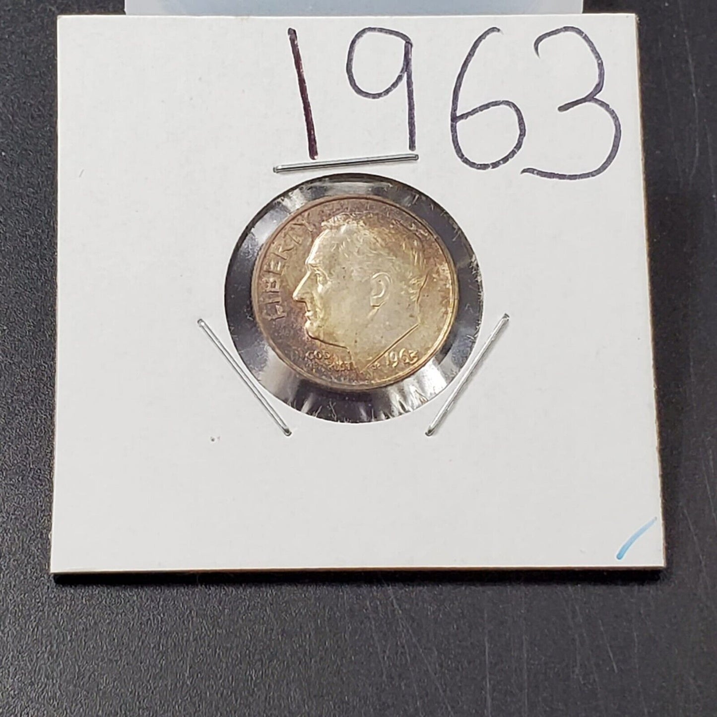 1963 P Roosevelt Silver Dime Coin Nice Toning Toner Choice BU