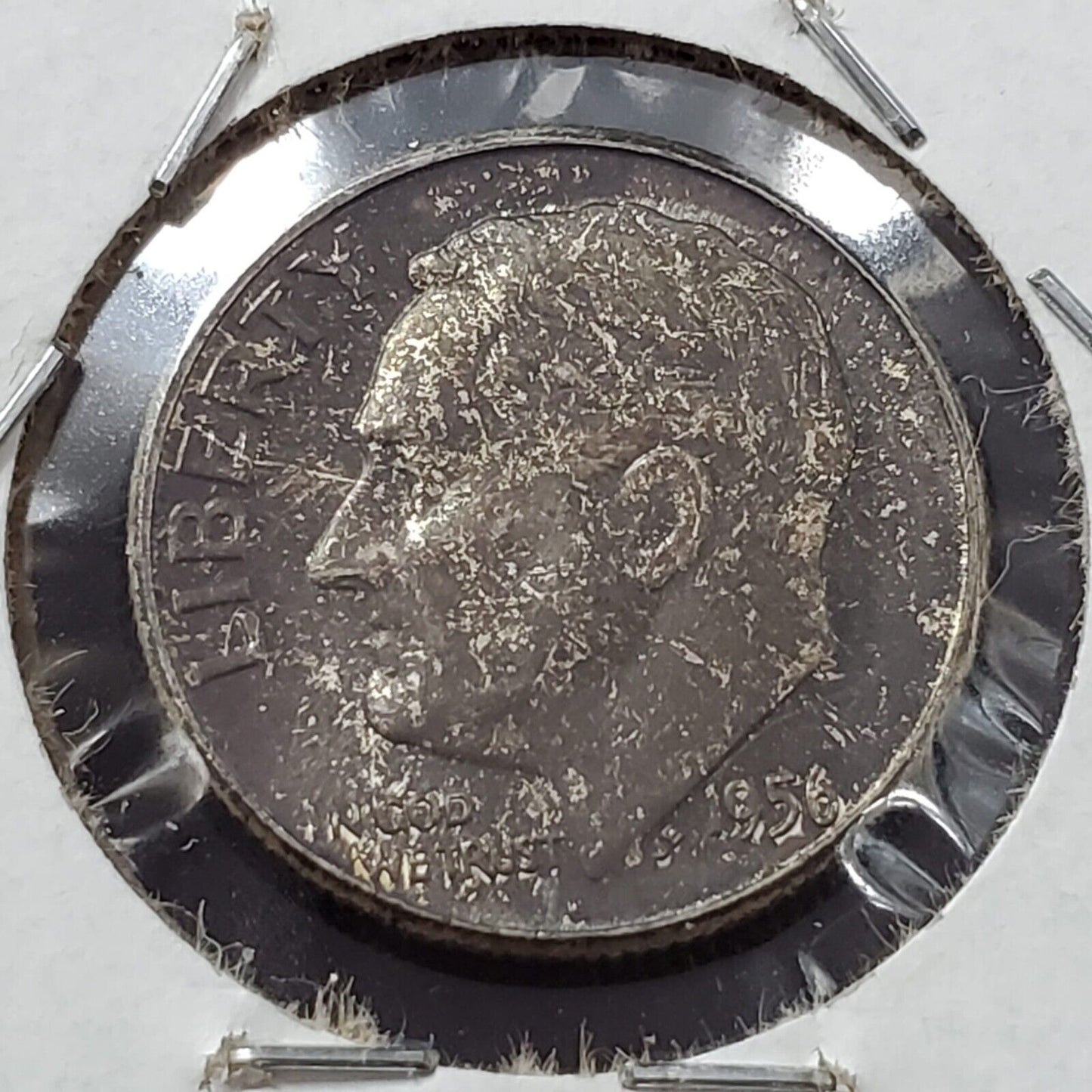 1956 P Roosevelt Silver Dime Coin Toning Toner BU UNC Mint Set Toner