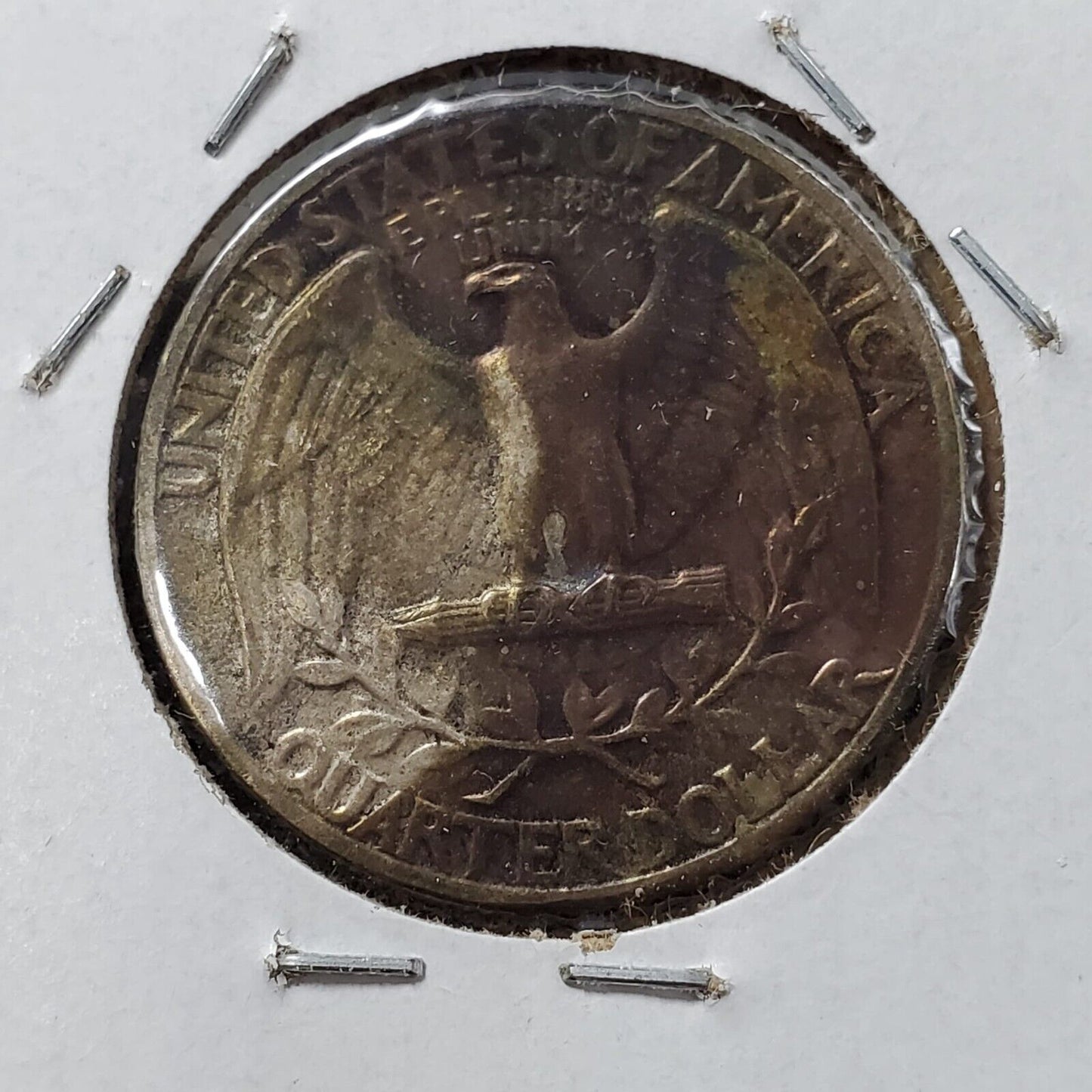 1936 P Washington Silver Quarter Coin Good Circ toning Toner XF EF