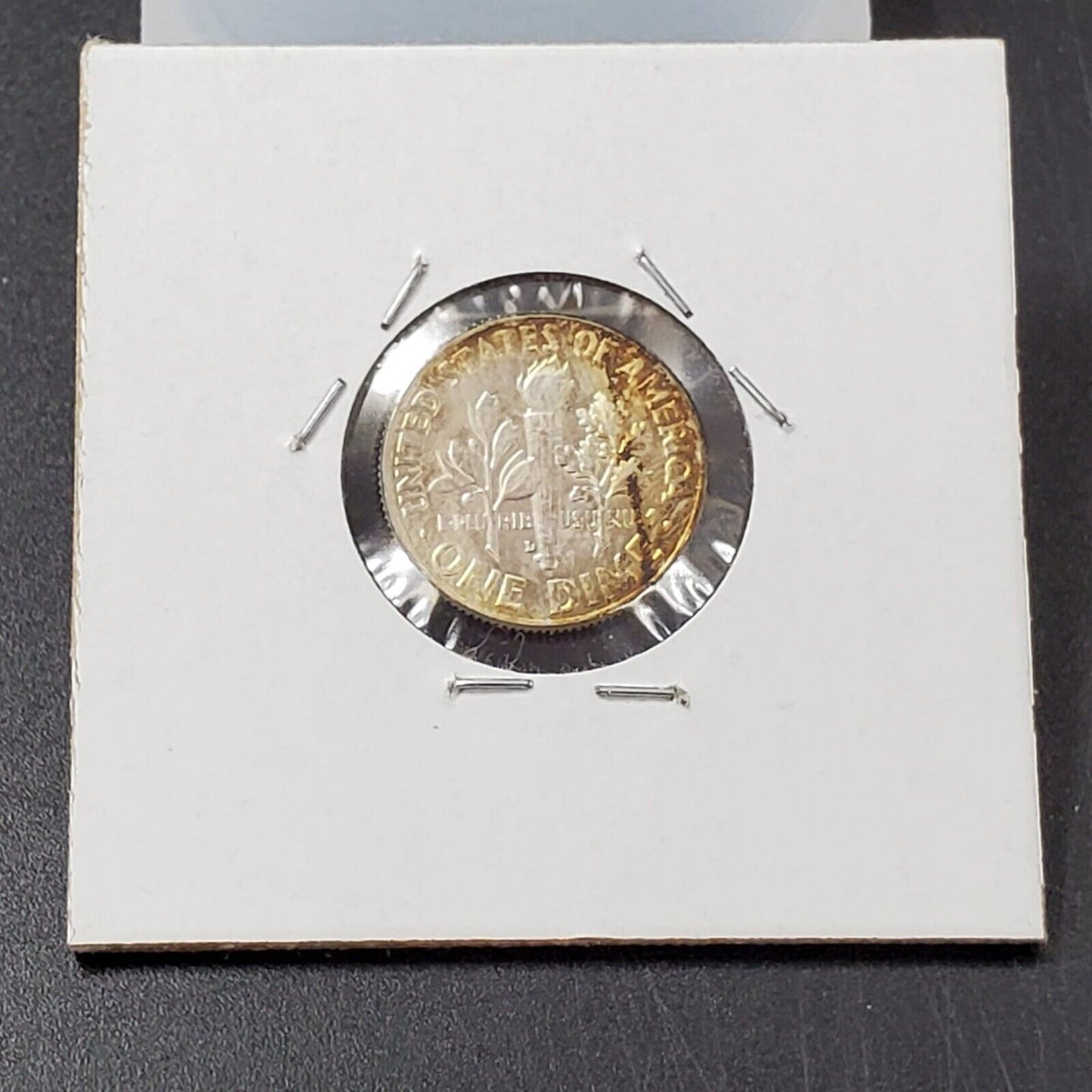 1964 D Roosevelt Silver Dime Coin Toning Toner PQ Amber Choice BU UNC