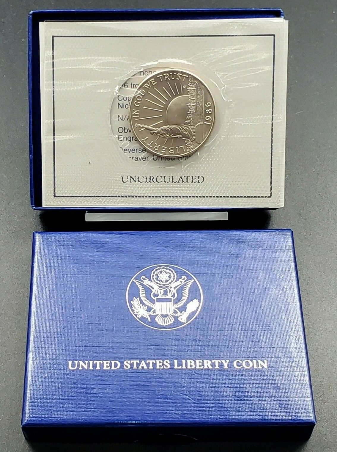 1986 D  Statue Of Liberty Ellis Island Half Dollar Commemorative  Coin BU