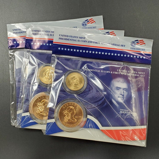 U.S. Mint Presidential $1 Coin and Spouse Medal Set: Thomas Jefferson OGP