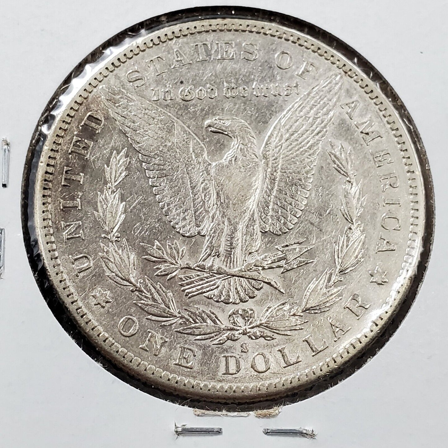 1884 S Morgan Silver Eagle Dollar Coin AU Details cleaned Semi Key Date #2
