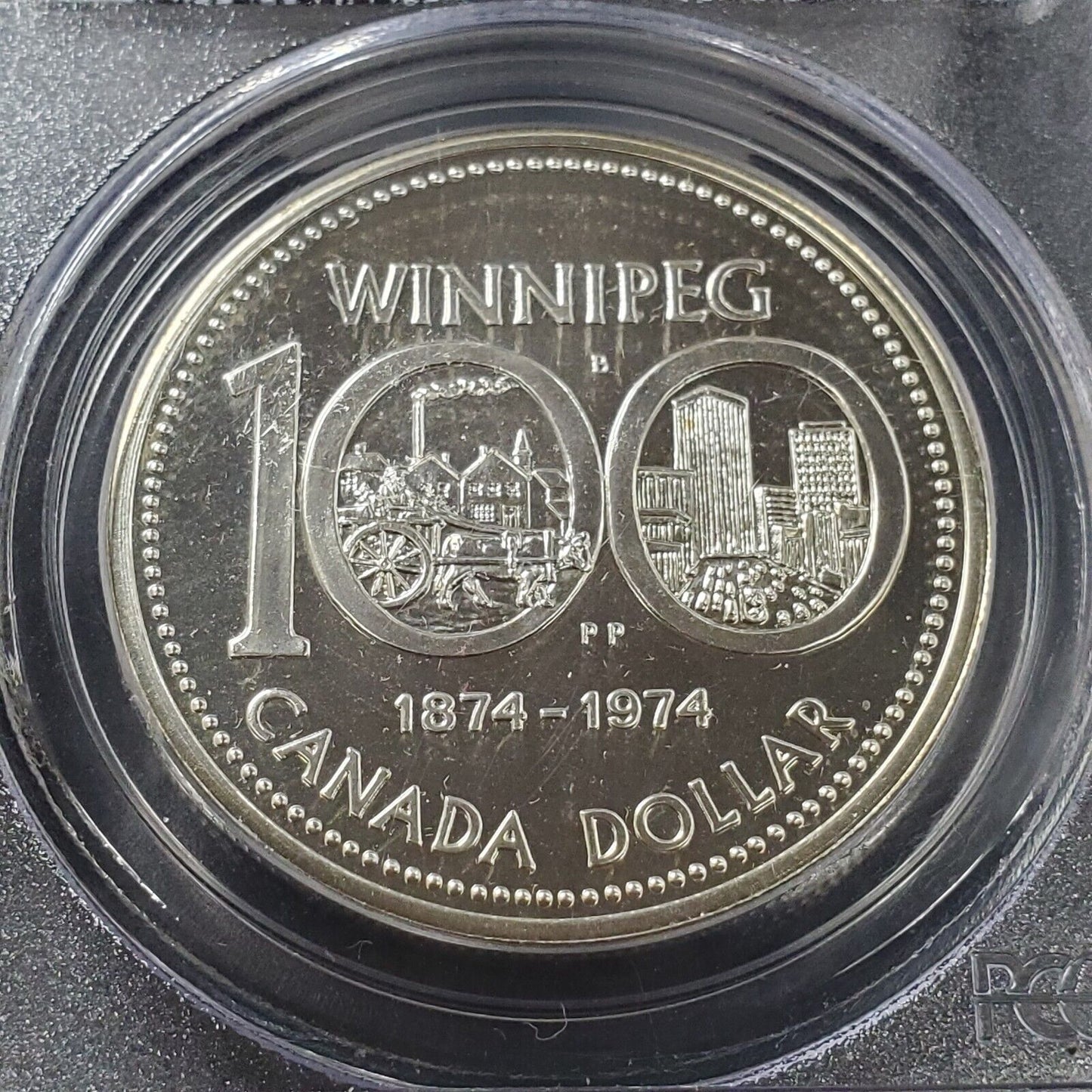 1974 Canada Winnipeg/Ag Silver Dollar $1 PCGS SP68