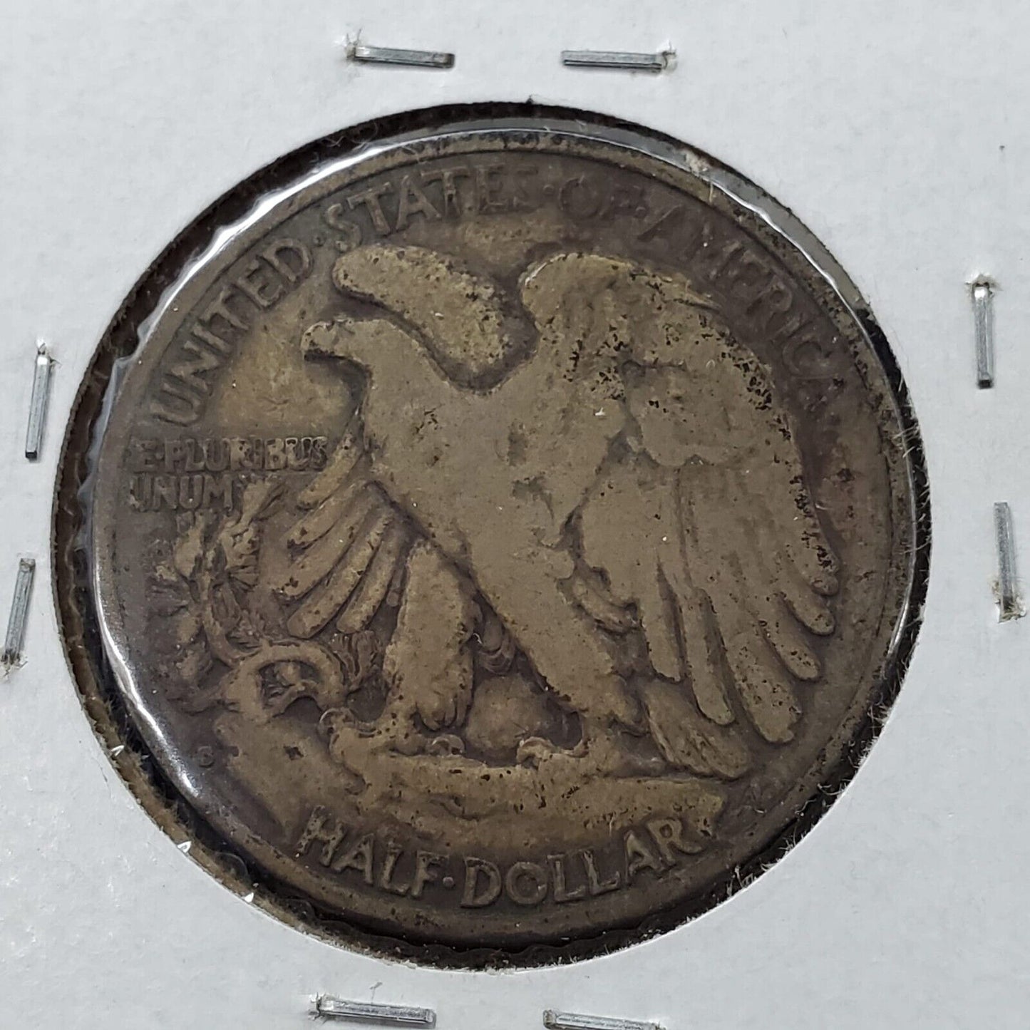 1935 S Walking Liberty Silver Half Dollar Coin Choice VG Very Good / Fine Toner