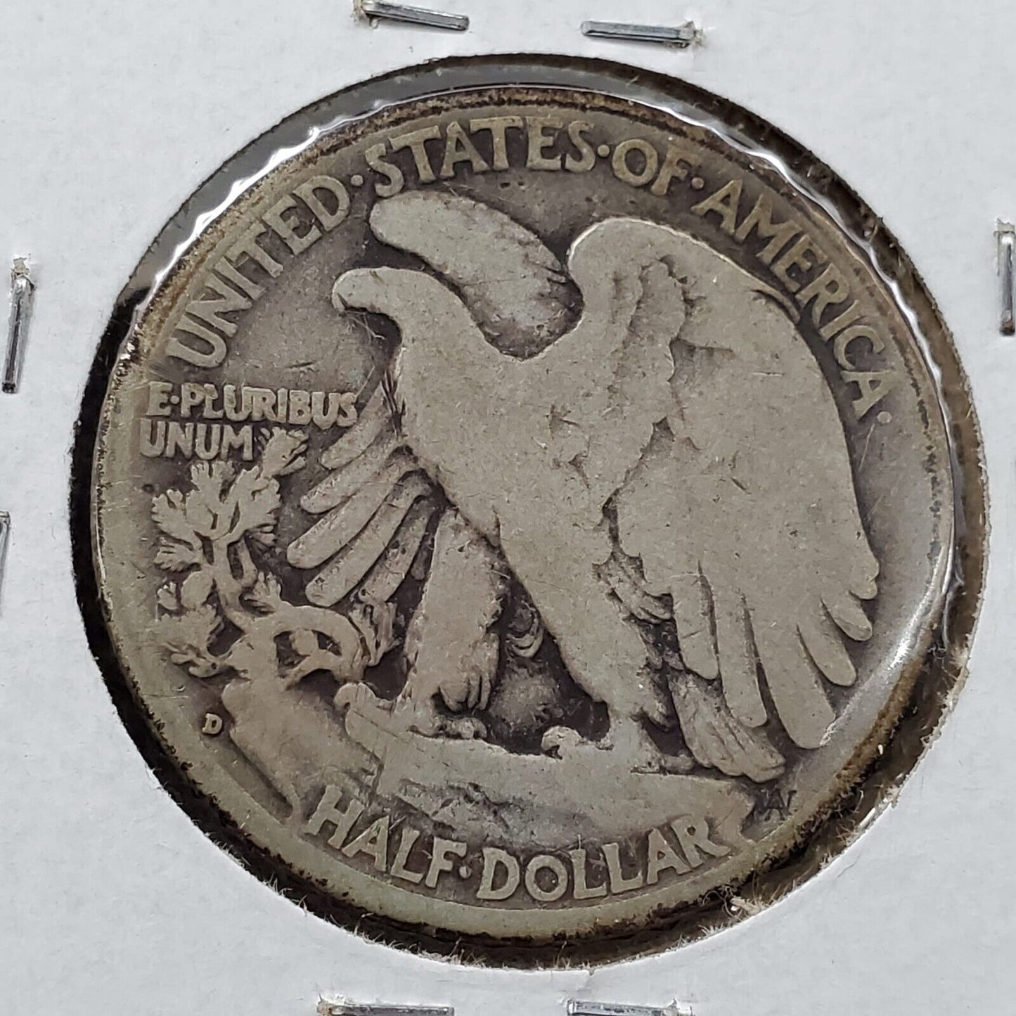 1936 D Walking Liberty Silver Half Dollar Coin VG Very Good Circ