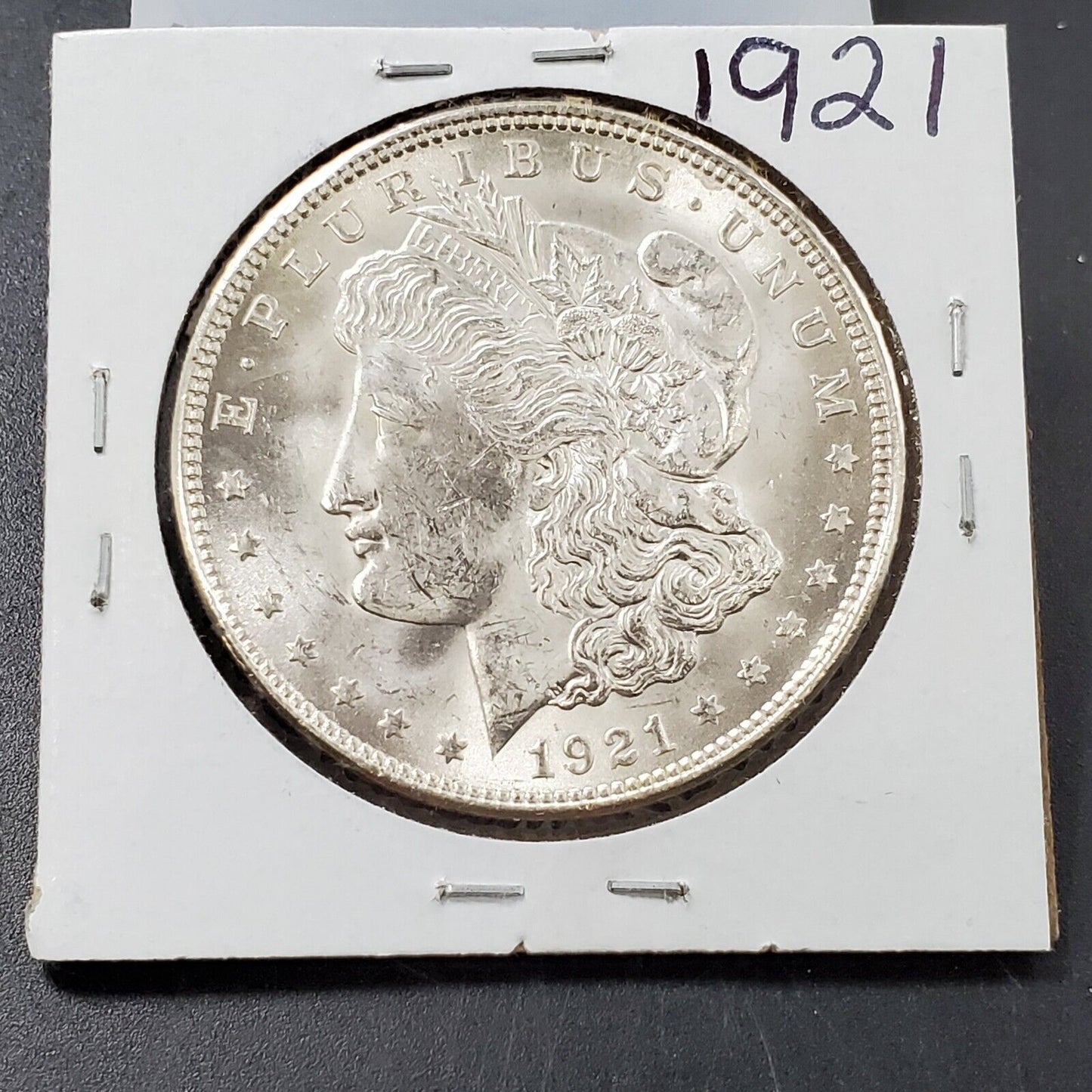 1921 P $1 Morgan Silver Dollar Coin Choice BU Rusty Die Reverse VAM Variety