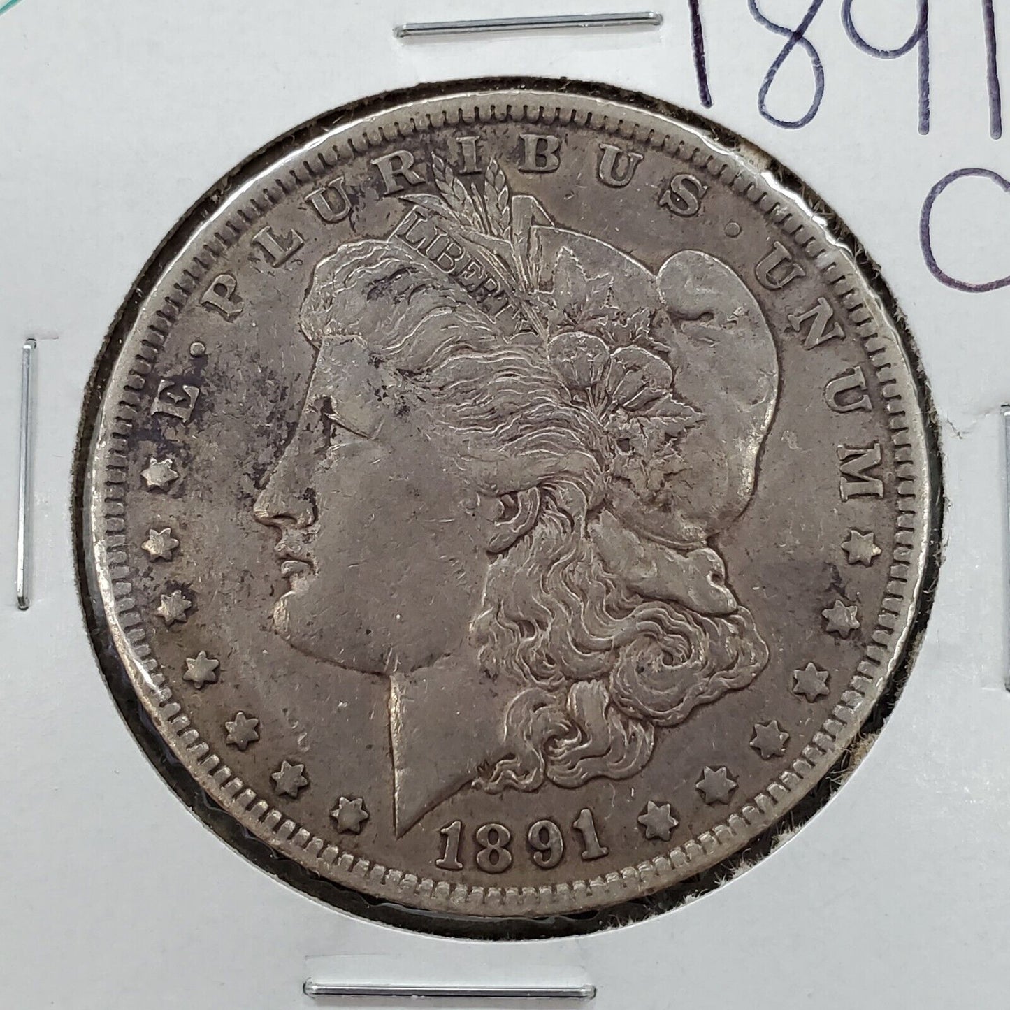 1891 O $1 Morgan Silver Eagle Dollar Coin Choice VF Very Fine Circulated