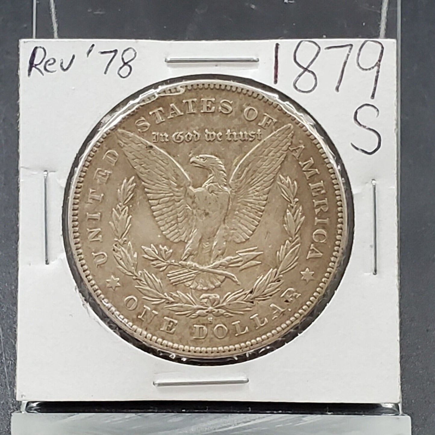 1879 S Rev 78 Morgan Silver Eagle Dollar Coin  EF XF Extra Fine