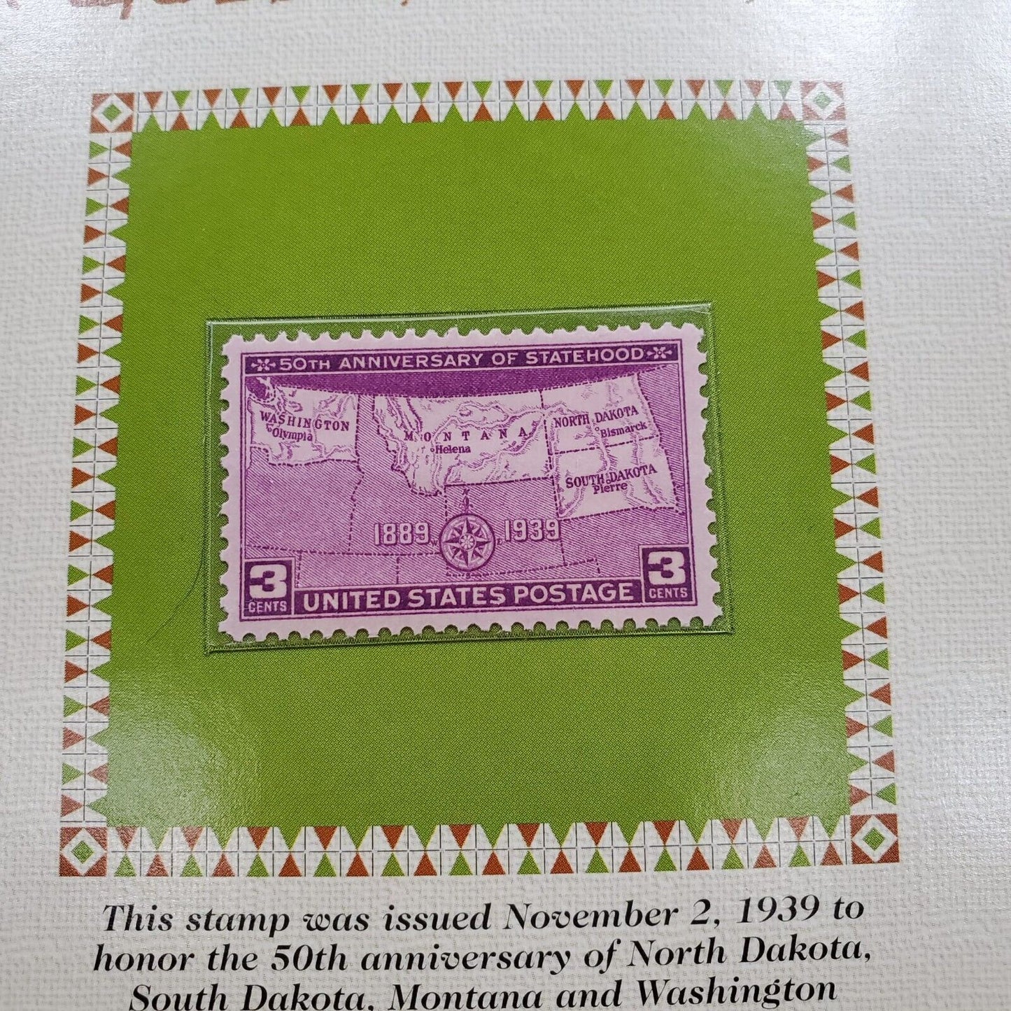 2004 P & D Sacagawea Gold Dollars & 1939 USA 3C Stamp Uncirculated Sheet