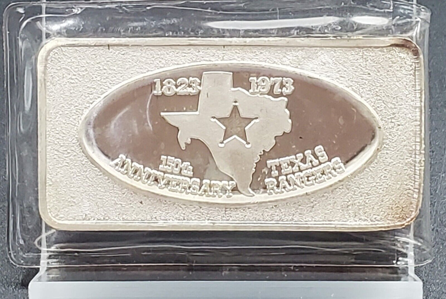 Texas Rangers 1 Oz Vintage Silver Art Bar 999 Great Lakes Mint CH UNC