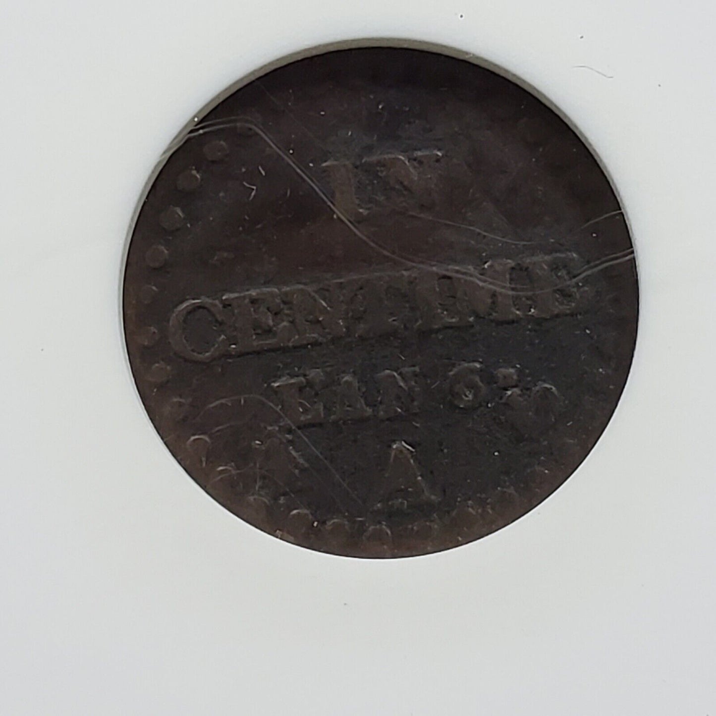 France LAN 6 A (1797-1798) 1 One Centime - Nice Copper Coin