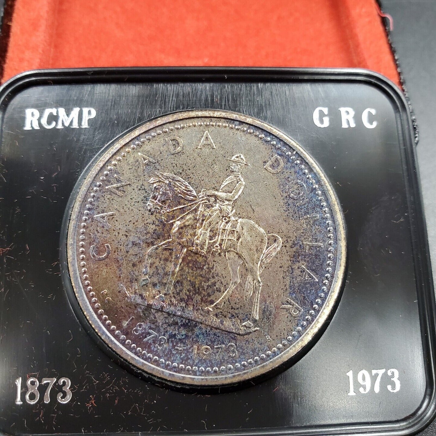 1973 Canada Proof Silver Dollar - Neat Toning Toner Queen Elizabeth II