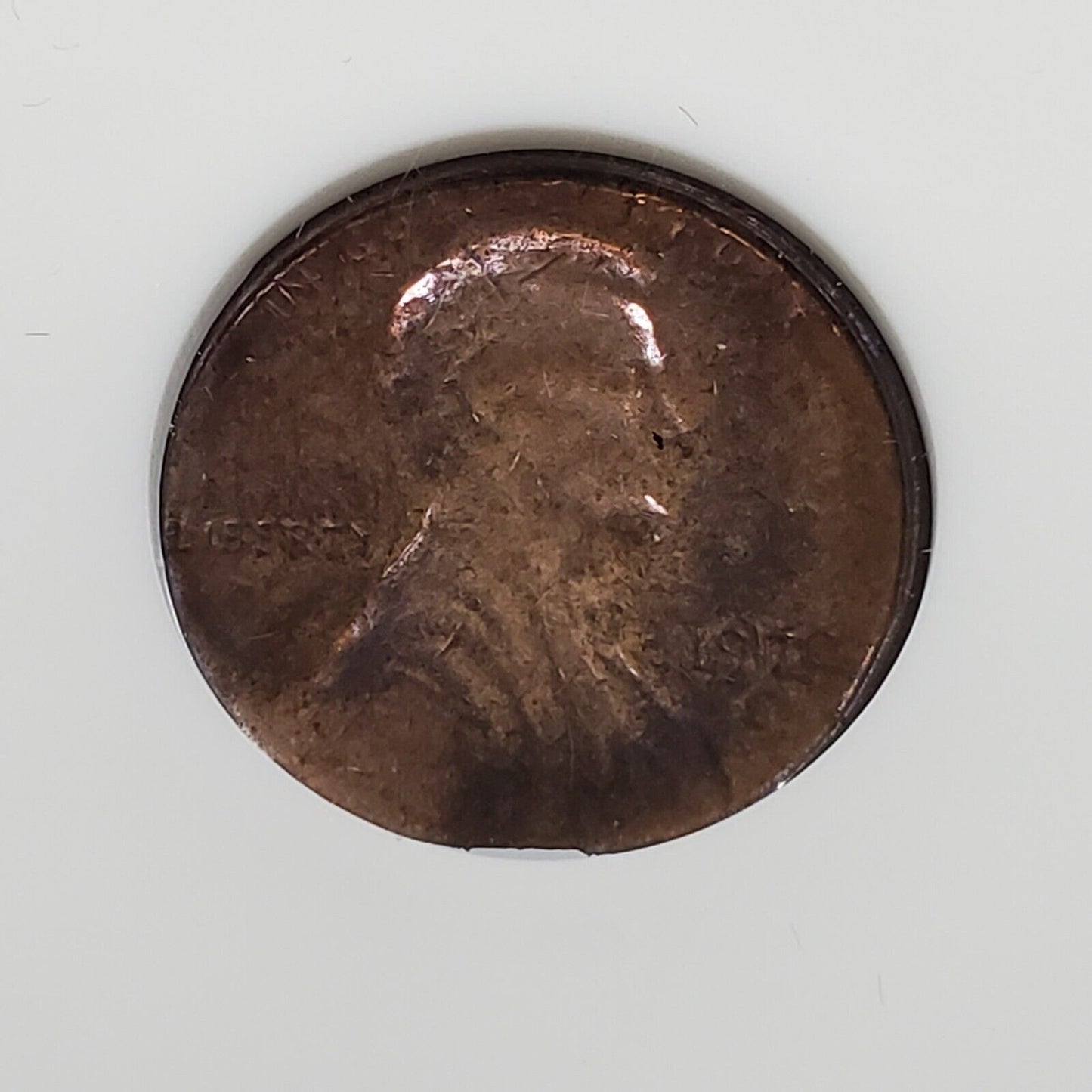 1970 S Lincoln Memorial Large Date Cent MS63 " RED " Strike Thru Late Cap
