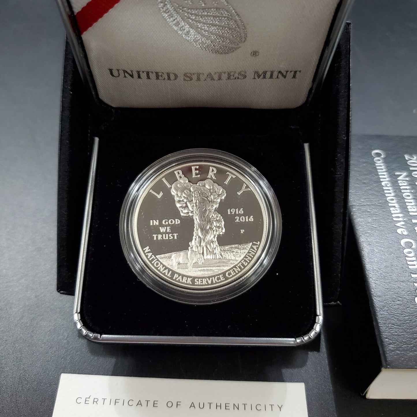 2016 P National Park PROOF Silver One Dollar Coin Commemorative with Box and COA