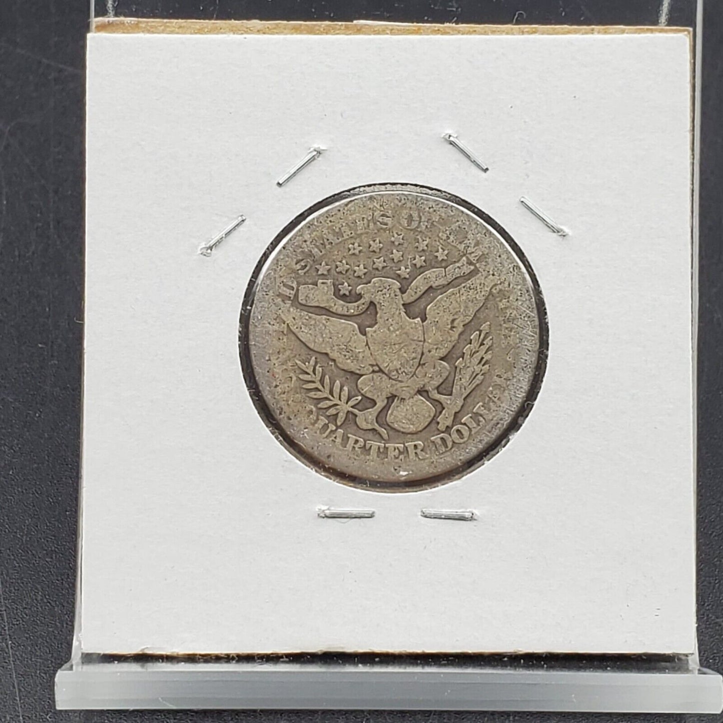 1898 P Barber Silver Quarter Coin Average AG Circulated Condition